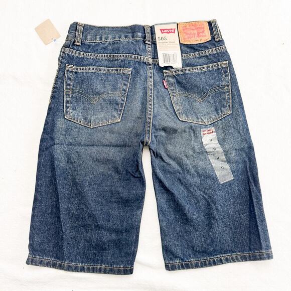 Levi's 505 Regular Short Denim Jeans Size 12 x 26 Inseam NWT - Picture 2 of 5